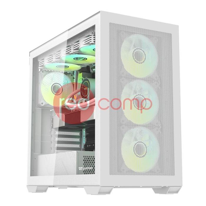 Gambar DarkFlash DLX4000 (Mesh) Front Panel - Casing PC Glass EATX Type C - Putih dari Redcomp undefined Tokopedia
