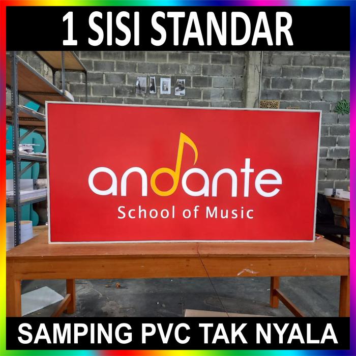 Gambar Neon Box Kotak 1 & 2 Sisi Acrylic PVC LED Free Design Murah Meriah - Standar 1 Sisi, 40CM x 80CM dari AcrylicWorks undefined Tokopedia