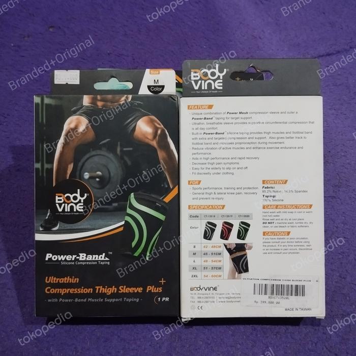 Gambar Bodyvine Ultrathin Compression Thigh Sleeve Plus Original 100% dari New Branded Original undefined Tokopedia