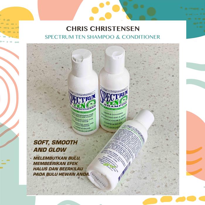 Jual Chris Christensen Spectrum Ten 4oz Shampoo Conditioner Anjing