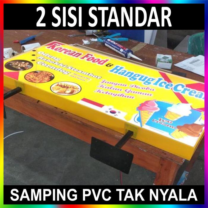 Gambar Neon Box Kotak 1 & 2 Sisi Acrylic PVC LED Free Design Murah Meriah - Standar 2 Sisi, 50CM x 50CM dari AcrylicWorks undefined Tokopedia