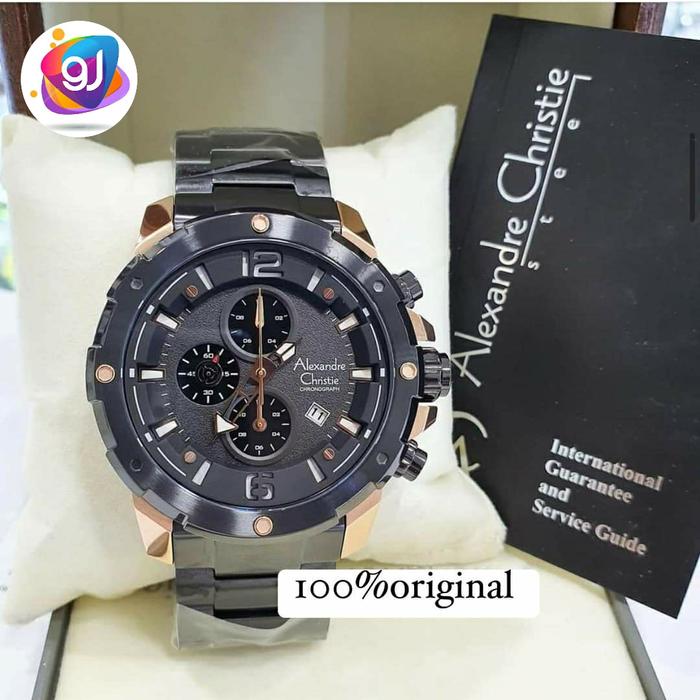 Jual Jam Tangan Pria Alexandre Christie AC6410 AC 6410 Black