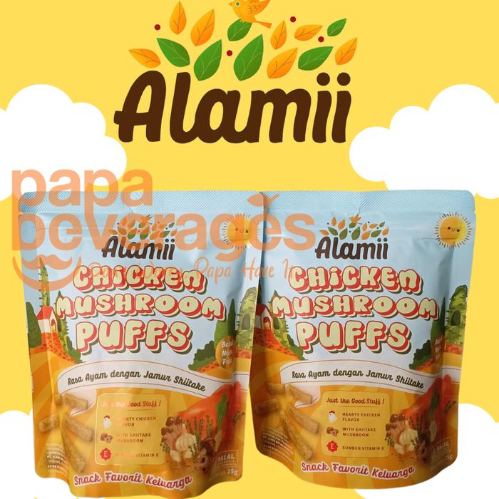 Gambar Alamii Puffs (25g) Snack Bayi -CHICKEN MUSHROOM- - 1 Pack dari Papa Beverages undefined Tokopedia