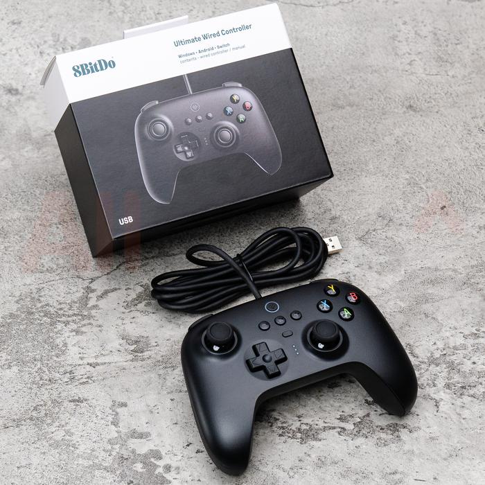 Gambar 8BitDo Ultimate Controller Gamepad Stick Wireless 2.4G/Bluetooth/Wired - Kabel, WHITE dari AllCaps Indonesia undefined Tokopedia