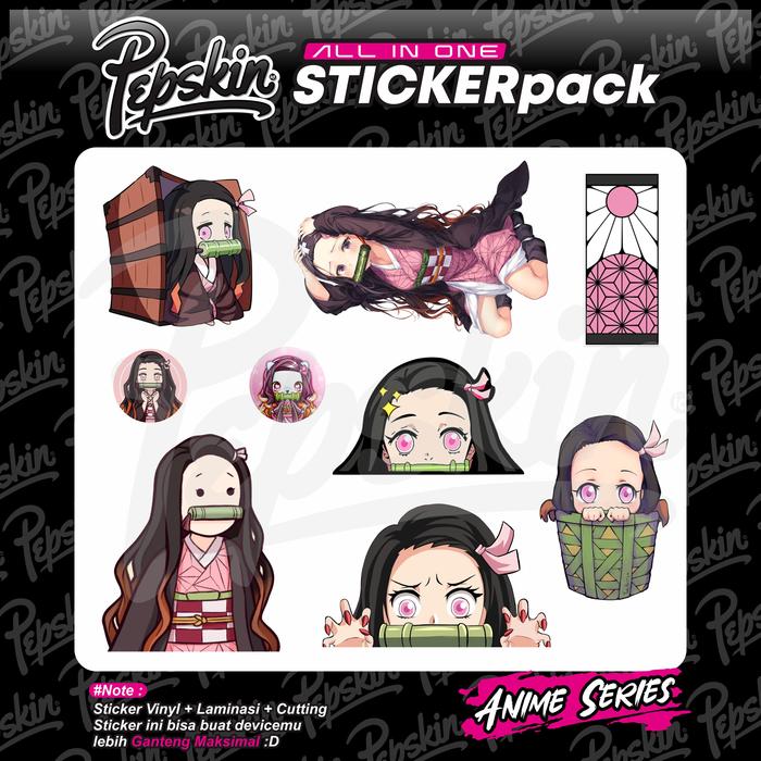 Gambar Sticker Pack All in one AIO Nezuko - 01 dari Pepskin undefined Tokopedia