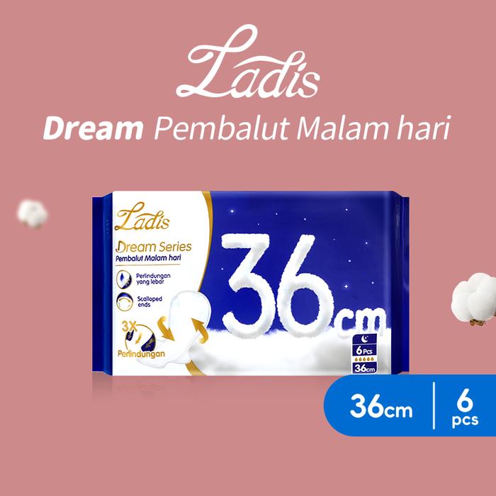 Gambar Ladis Dream Pads Night 36CM | Pembalut Menstruasi Wanita isi 10 Pcs dari MAKUKU_NEW undefined Tokopedia