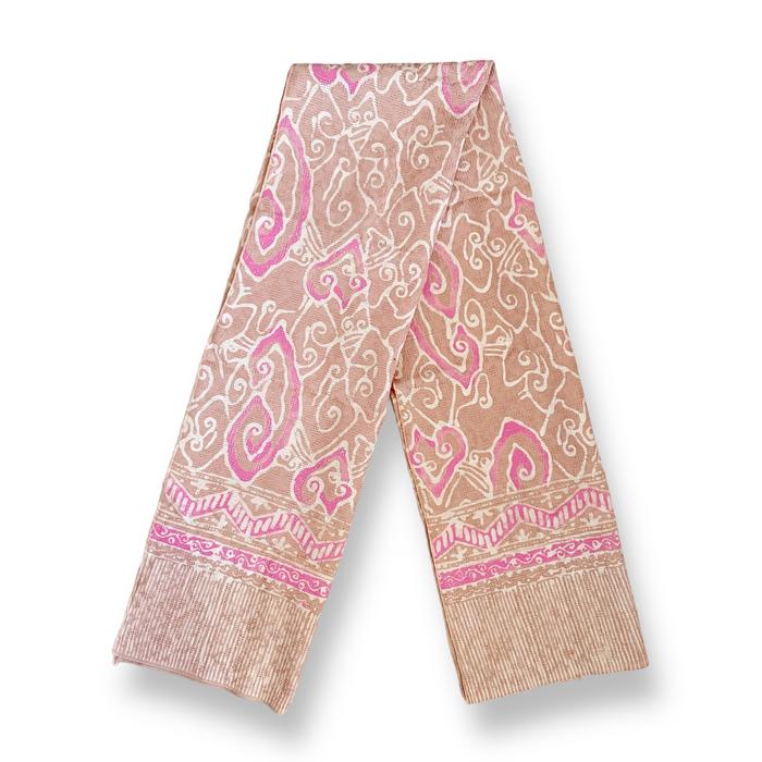 Gambar BATIK SALMA Syal Scarf Batik Motif Mega Mendung - Dusty Pink dari Batik Salma Shop undefined Tokopedia