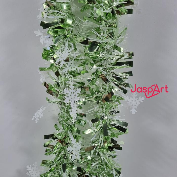 Gambar Slinger Natal Premium Ukuran Besar 9 cm Tinsel Rumbai Christmas - Hijau dari Jaspart undefined Tokopedia