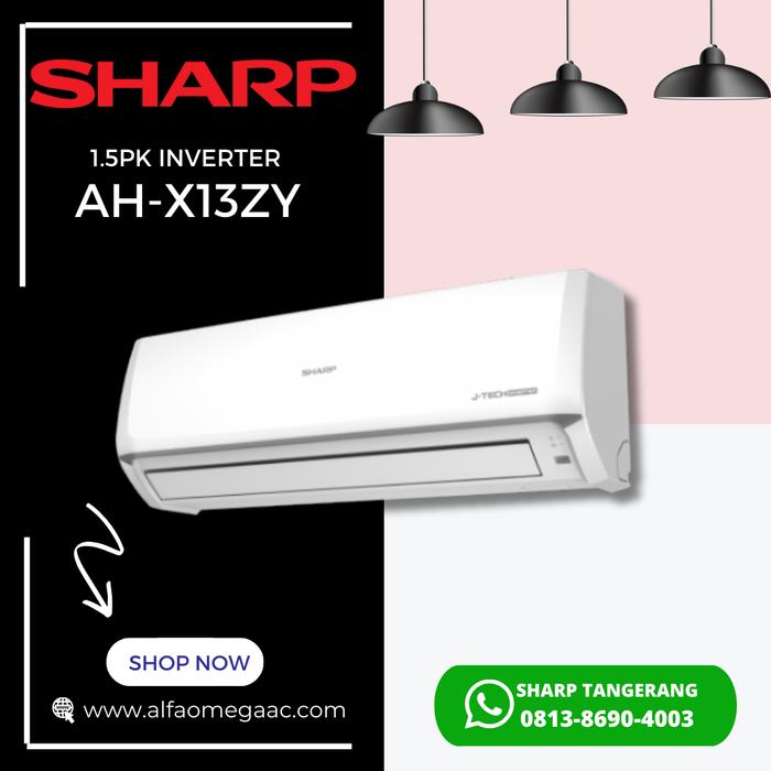 Gambar AC SHARP 1 1/2 PK INVERTER AH-X13ZY | AC 1 1/2 PK SHARP INVERTER BSD - UNIT ONLY dari Dealer AC Sharp Tangerang undefined Tokopedia