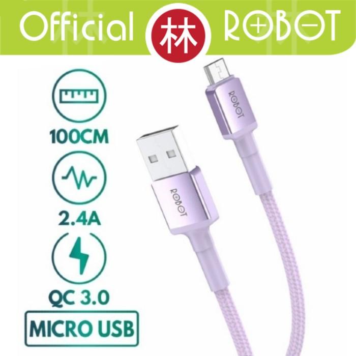 Gambar Robot RSM100 Data Cable Micro USB Fast Charge 2.4A - Robot RSM100 dari Liem Group undefined Tokopedia