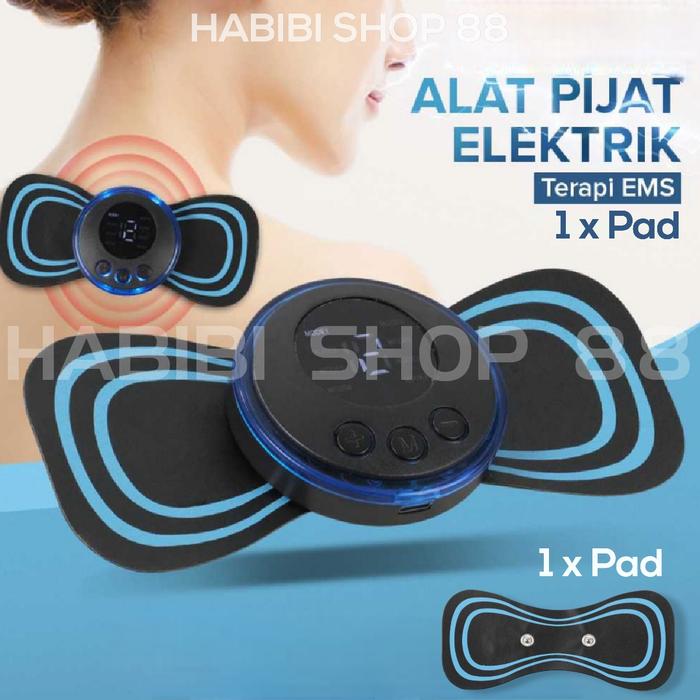 Gambar Mini Electric Massager Alat Pijat Elektrik Tempel Terapi Leher EMS - Hitam dari HABIBI SHOP 88 undefined Tokopedia