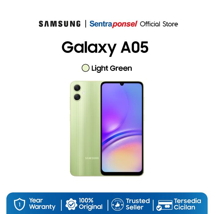 Gambar Handphone Samsung Galaxy A05 4G - FREE Samsung Travel Adapter 25W - Light Green, 6GB+128GB dari sentraponselofficial undefined Tokopedia