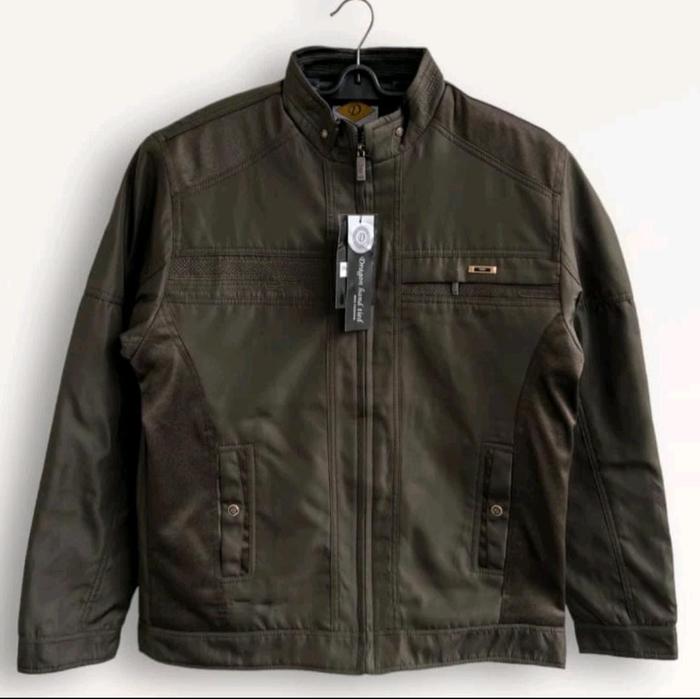 Gambar JAKET BOMBER IMPORT CASUAL CLASIC BAHAN KATUN PRIA ORIGINAL TERBARU Coklat Grey Hijau Hitam - HIJAU 987, XL BB 48-60KG dari QILASTOREE_NEW undefined Tokopedia