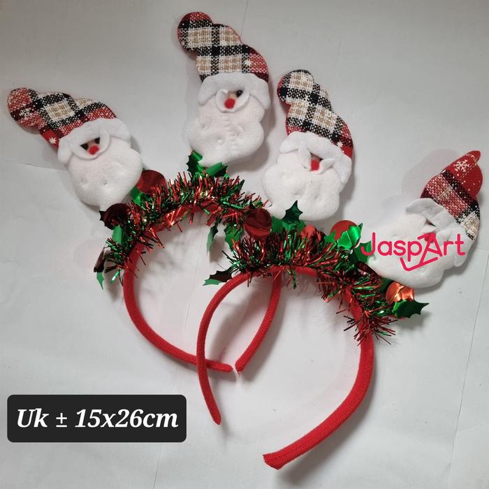 Gambar Bando / Topi Natal / Merry Christmas Motif Tanduk Rusa Kado - KEPALA SANTA dari Jaspart undefined Tokopedia