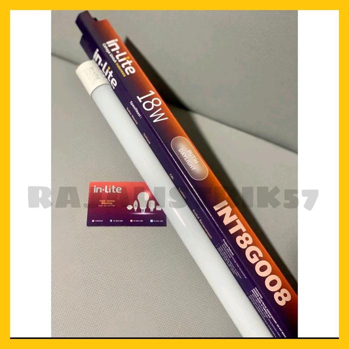 Gambar Lampu TL T8 INLITE LED Tube 18W T8 9W INLITE Putih - 18W dari Rajalistrik57 undefined Tokopedia