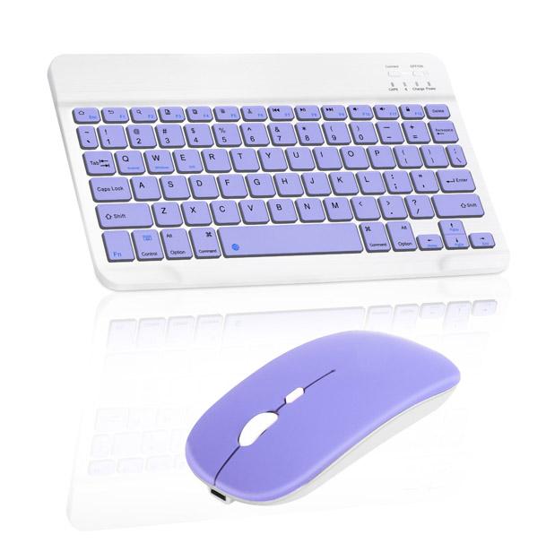 Gambar Advan Tab Sketsa 1 2 3 10" Universal Case Keyboard Bluetooth Mouse Set - Ungu dari GoodCaseID undefined Tokopedia