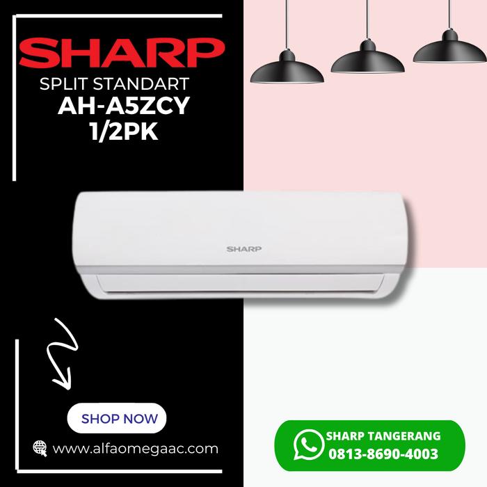 Gambar AC SHARP SPLIT STANDARD 1/2 PK AH-A5ZCY | AC SHARP SPLIT 1/2 PK STANDARD AH-A5ZCY | AC SHARP 1/2 PK SPLIT ZCY SERIES | AC 1/2 PK SPLIT STANDARD ZCY SERIES | AC TANGERANG BSD MURAH BERKUALITAS - UNIT ONLY dari Dealer AC Sharp Tangerang undefined Tokopedia
