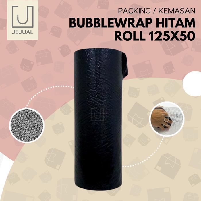 Gambar BUBBLEWRAP 3Kg 2.4kg 125x50 Bubble Wrap 125 x 50 cm Hitam/Putih - Hitam 2,4kg dari STORE JEJUAL undefined Tokopedia