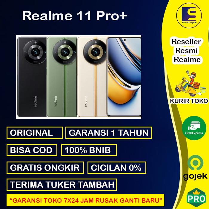 Gambar Realme 11 Pro+ Plus 12/512GB Green 8/256GB Sunrise Beige Garansi Resmi - 11 PRO, 8/256GB Black dari Studio Gadgetid undefined Tokopedia