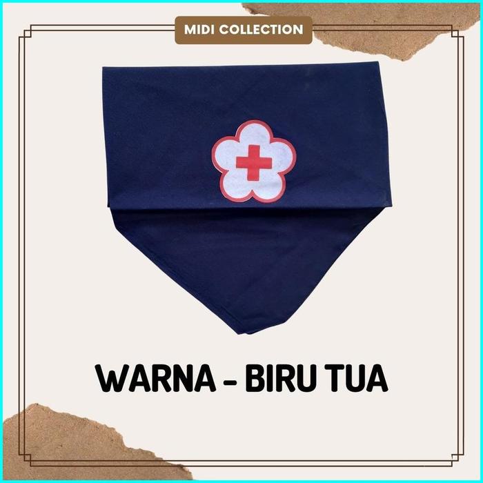 Gambar Syal/Slayer/Scraf PMR - warna KUNING / BIRU MUDA / BIRU TUA / HIJAU - biru tua dongke dari astridshopjaya undefined Tokopedia