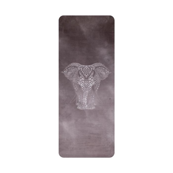 Gambar Matras Olahraga Senam Yoga Mat Travel Motif Travel Mat Elephant - Brown, 1,5 mm dari Unique Yoga Bali undefined Tokopedia