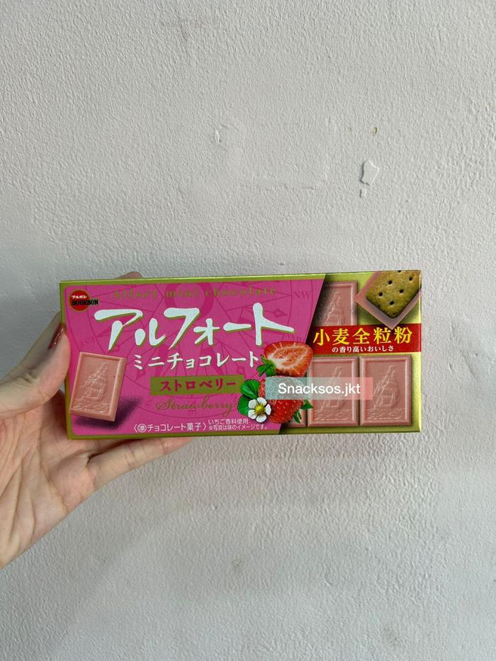 Gambar BOURBON ALFORT MINI BISCUIT CHOCOLATE WHEAT AND MILK / BITTER / VANILLA / MATCHA / RICH MILK - ALFORT STRWBERY dari Snacksos.jkt undefined Tokopedia