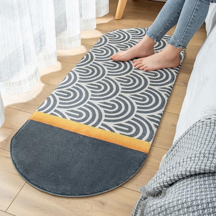 Gambar Carpet Furry Rug Oval Premium Motif D - Carpet Bulu Lembut 50 x 120 dari nagapuspabaru undefined Tokopedia
