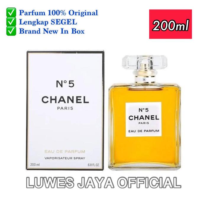 Parfum 100 Original Chanel No Eau De Parfum 200ml Edp Perfume Segel