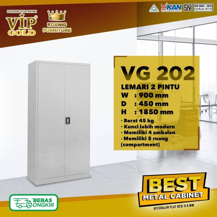 Gambar Lemari Besi VG 202 / Lemari Arsip Besi Pintu Ayun VIP GOLD / VIP GOLD dari EverMostFurniture undefined Tokopedia