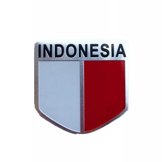 Gambar sticker motor mobil bendera indonesia emblem logo indo almunium flag A - Vertical dari limbahmu undefined Tokopedia