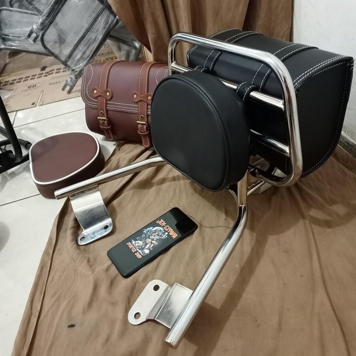 Gambar Back rack plus Tas yamaha filano dan fazzio / BackRack Grand filano - 1, fazzio dari Jen espana undefined Tokopedia