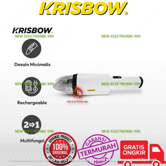 Gambar KRISBOW CORDLESS VACUUM CLEANER HANDY 7.4 V 10442184 dari New Electronik 999 undefined Tokopedia