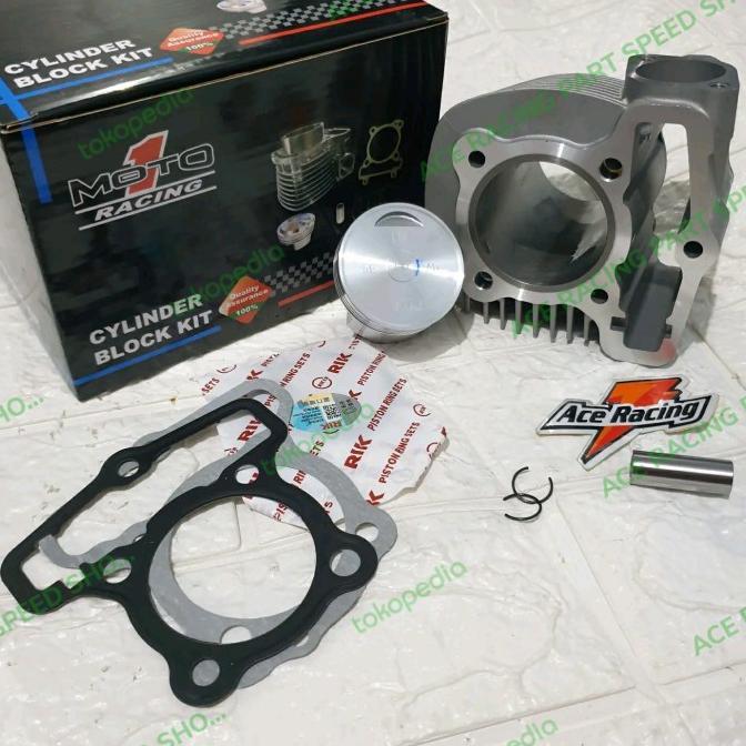 Gambar Blok Bore Up kit Set 51 / 52 Honda genio MOTO 1 Bkn BRT casting iron - 52mm dari High Mileage Shop undefined 4 Tokopedia