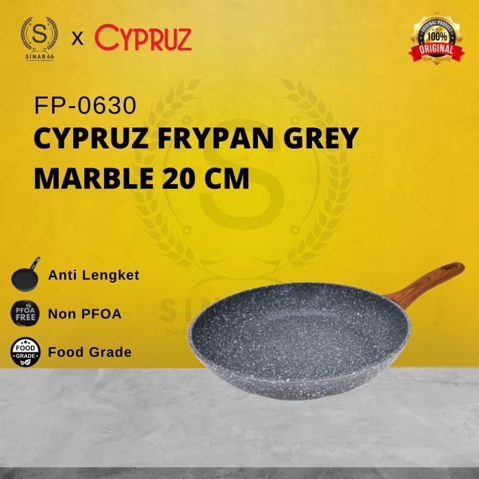 Gambar CYPRUZ GREY MARBLE FRY PAN FRYPAN PANCI WAJAN ANTI LENGKET 24 CM 24CM - 20 CM dari sinar66.id undefined Tokopedia