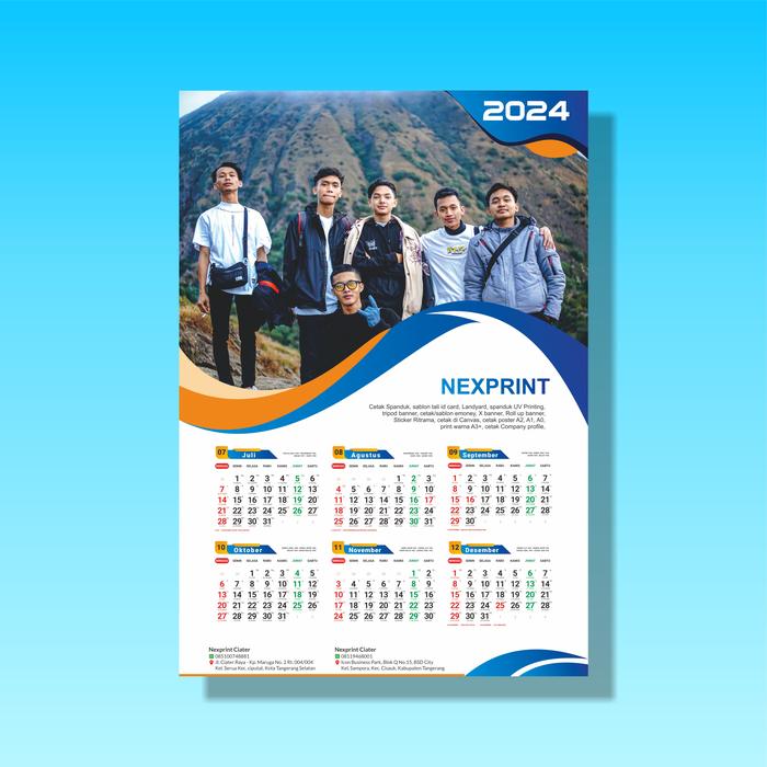 Gambar Cetak Kalender Dinding / Gantung Custom - AP 150 | 2 Lbr dari Nex Printshop Kota Tangerang Selatan Tokopedia