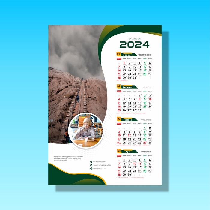 Gambar Cetak Kalender Dinding / Gantung Custom - AP 150 | 3 Lbr dari Nex Printshop Kota Tangerang Selatan Tokopedia