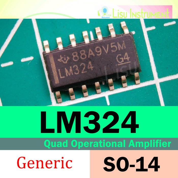 Gambar LM324 324 Quad Operational Amplifier SOP-14 - Generic Biasa dari Lisu Instruments undefined Tokopedia