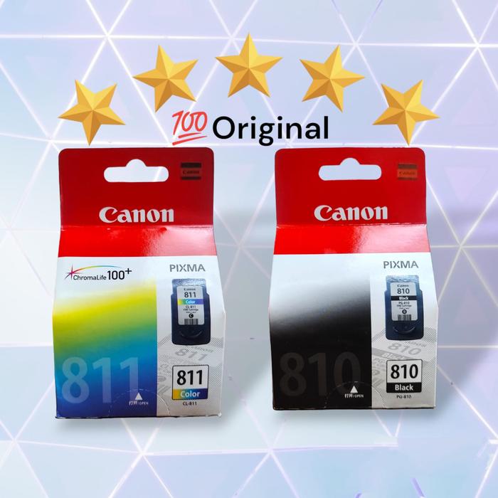 Gambar Paket Tinta Canon PG-810 Black + CL-811 Colour Original dari way ratay ink undefined Tokopedia