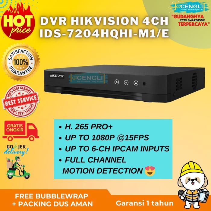 Gambar Dvr Hikvision 4ch 8ch 16ch Seri DS-7200HQHI-M1/E Motion Detection - 7204HQHI-M1/E dari Cengli Store undefined Tokopedia