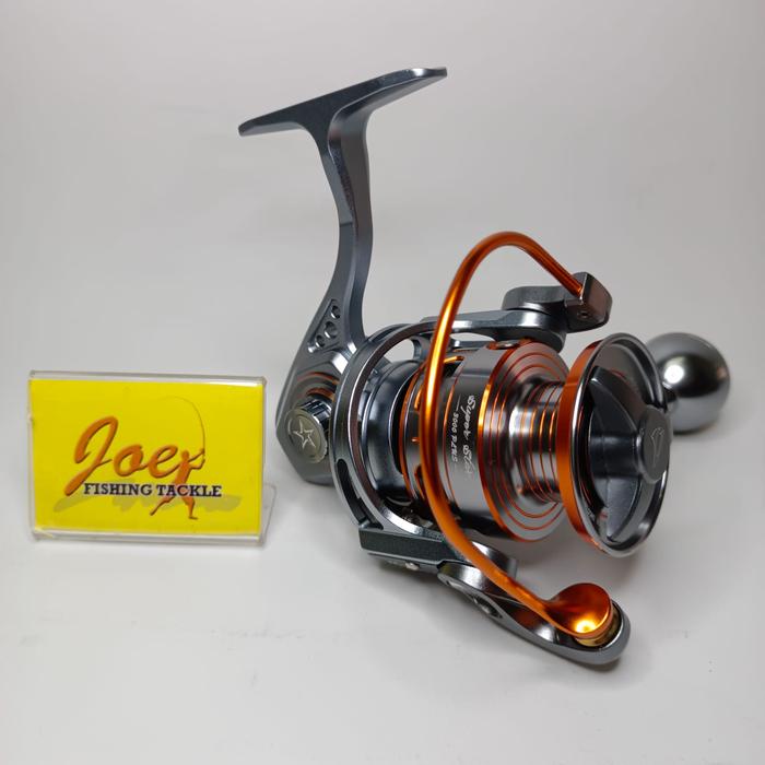 Gambar JM 3000H Plus Super Star Spinning Reel Ratio 5,2:1 Max Drag 20Kg - Titanium Gold dari JoeFishingTackle undefined Tokopedia