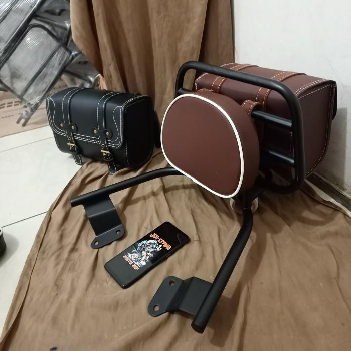 Gambar Back rack plus Tas yamaha filano dan fazzio / BackRack Grand filano - 7, fazzio dari Jen espana undefined Tokopedia
