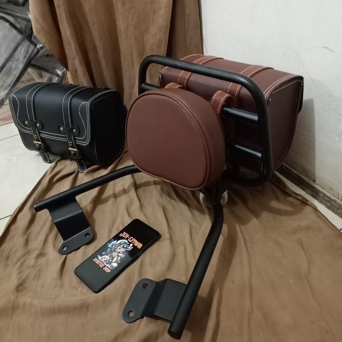 Gambar Back rack plus Tas yamaha filano dan fazzio / BackRack Grand filano - 8, fazzio dari Jen espana undefined Tokopedia