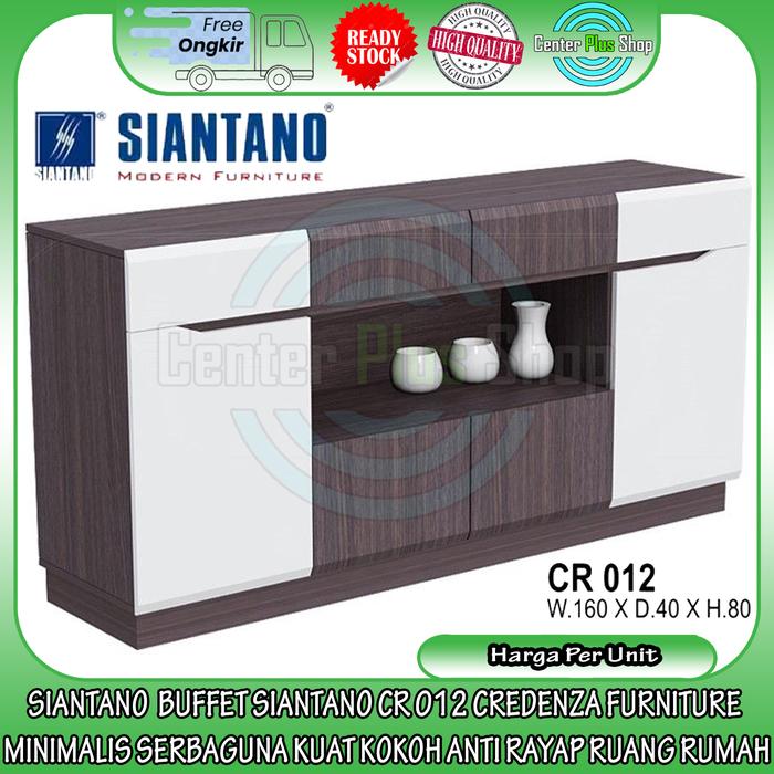 Gambar [INSTANT] BUFFET SIANTANO CR 012 CREDENZA FURNITURE 160x40x80 CM - RAKIT dari Center Plus Shop undefined Tokopedia