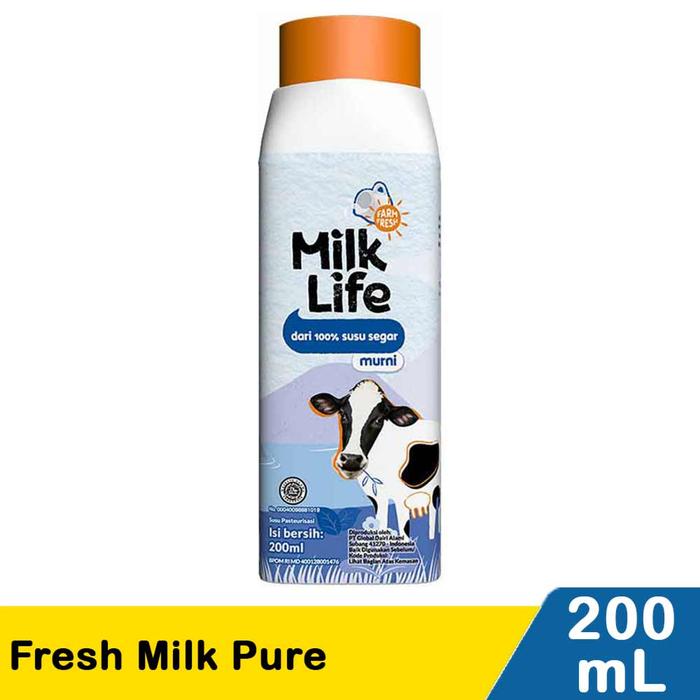 Gambar Milk Life Fresh Milk / Susu Sapi Kemasan Kecil Berbagai Rasa 200Ml Pcs - Pure dari Papaya Fresh Gallery undefined Tokopedia