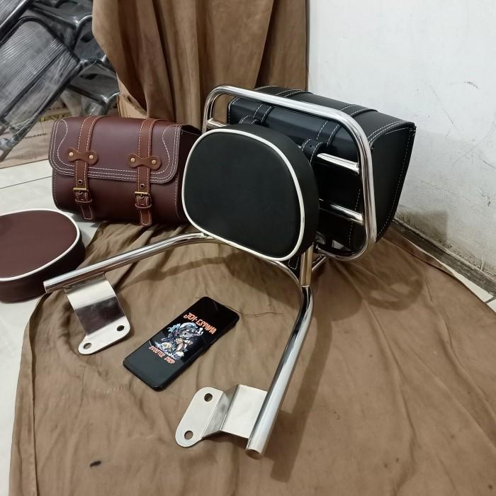 Gambar Back rack plus Tas yamaha filano dan fazzio / BackRack Grand filano - 2, fazzio dari Jen espana undefined Tokopedia