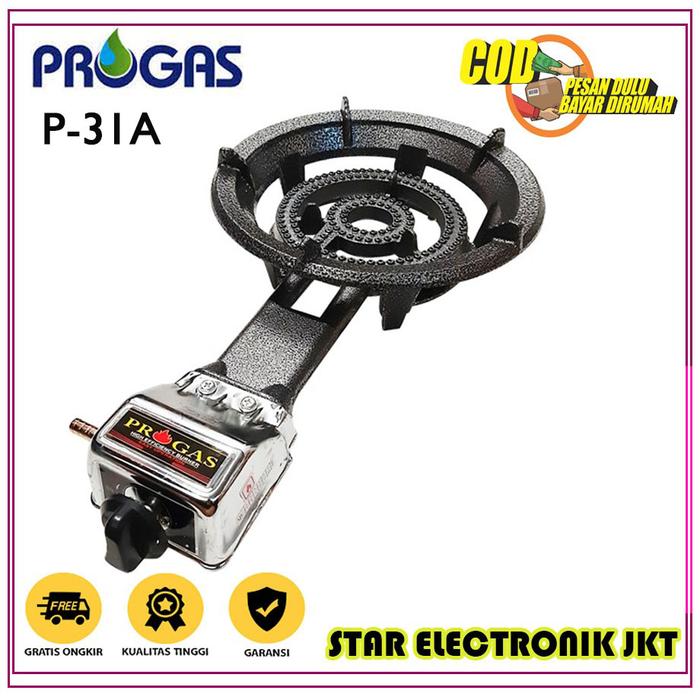Gambar Progas P-31A Kompor Gas Cor Komersial 1 Tungku Mawar 34 Cm - KOMPOR SAJA dari STAR ELECTRONIK JAKARTA undefined Tokopedia