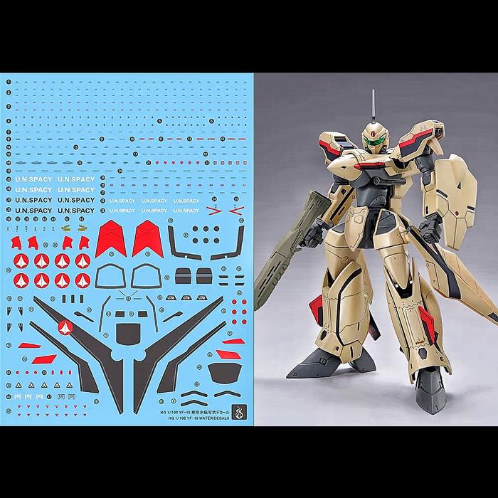 Gambar HG 1/100 YF-19 MACROSS PLUS WATER DECAL GHOST CUSTOM DECAL dari Tokyo Beat undefined Tokopedia