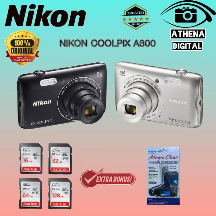 Jual NIKON COOLPIX A300 NIKON A300 KAMERA DIGITAL BOX ORIGINAL
