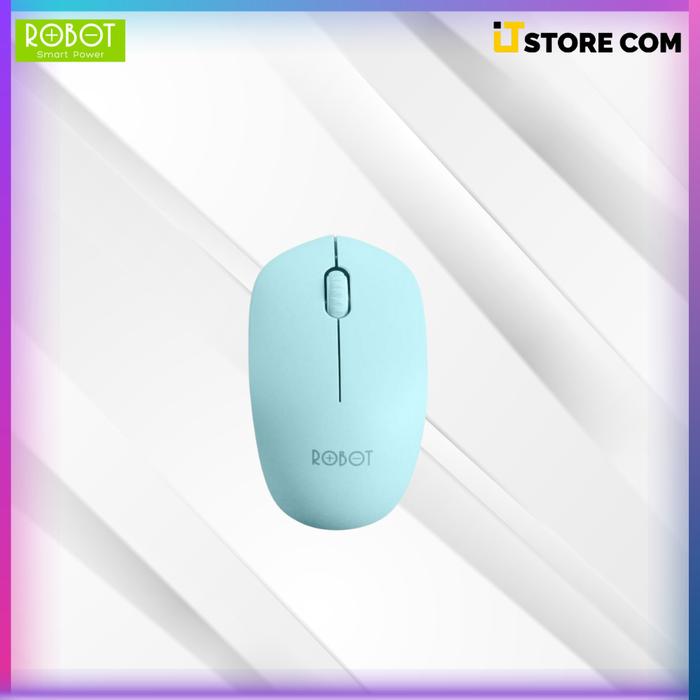 Gambar Robot M210 2.4G Wireless Optical Mouse SILENT KEY - Biru Muda dari ITstorecom.batam undefined Tokopedia