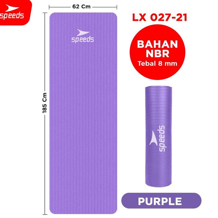 Gambar Sell Pedia SPEEDS NBR Yoga Mat 8mm / Gym Karpet / Matras Alas Anti - 21U dari Wiliam Grosir undefined Tokopedia